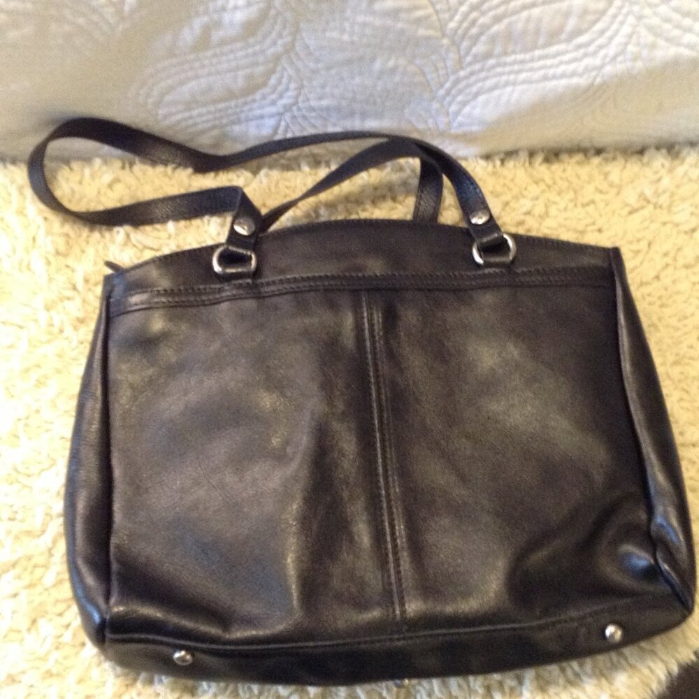 NWOT Authentic Patricia Nash "Poppy Tote" Black Collectible quality Quiet Lux - Picture 5 of 7